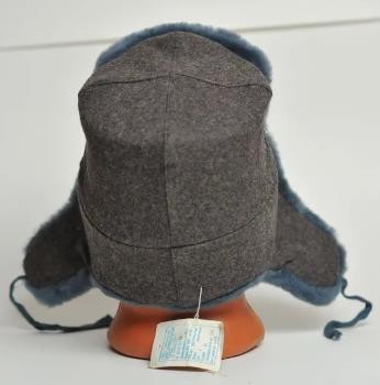 Шапка ушанка офицерская, натуральный мех